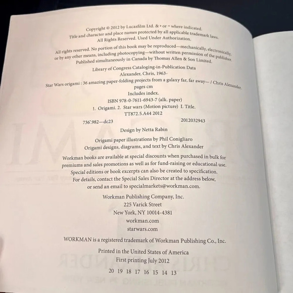 Star Wars Origami Chris Alexander 36 Amazing Paper-folding Projects from Galaxy - Picture 6 of 8